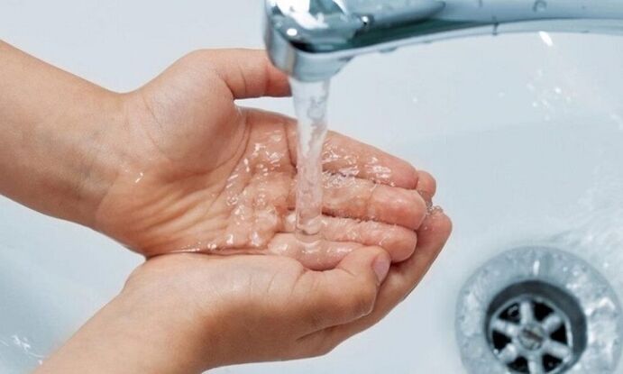 hand washing as a prevention of parasitic infestations